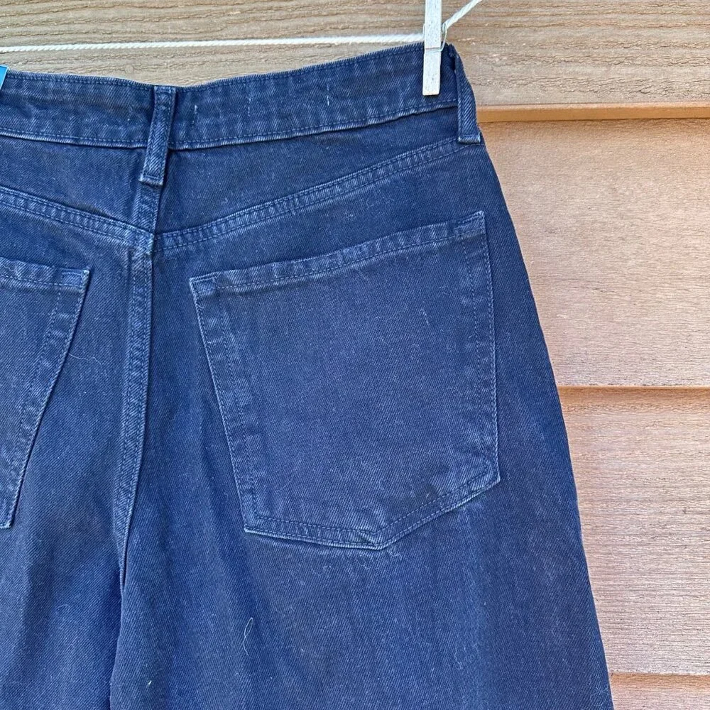 Wild Fable High-Rise Black Baggy Jeans With Distressed Knees Size 8/29 Cotton Bl - Picture 12 of 14